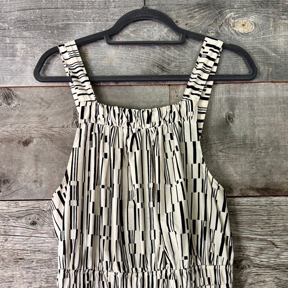 Anthropologie Somerset Maxi Dress Poplin Halter Edition L Cream Cotton Modern - Picture 5 of 15